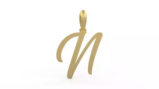 Initial Letters Pendant Brightons N 3D print model