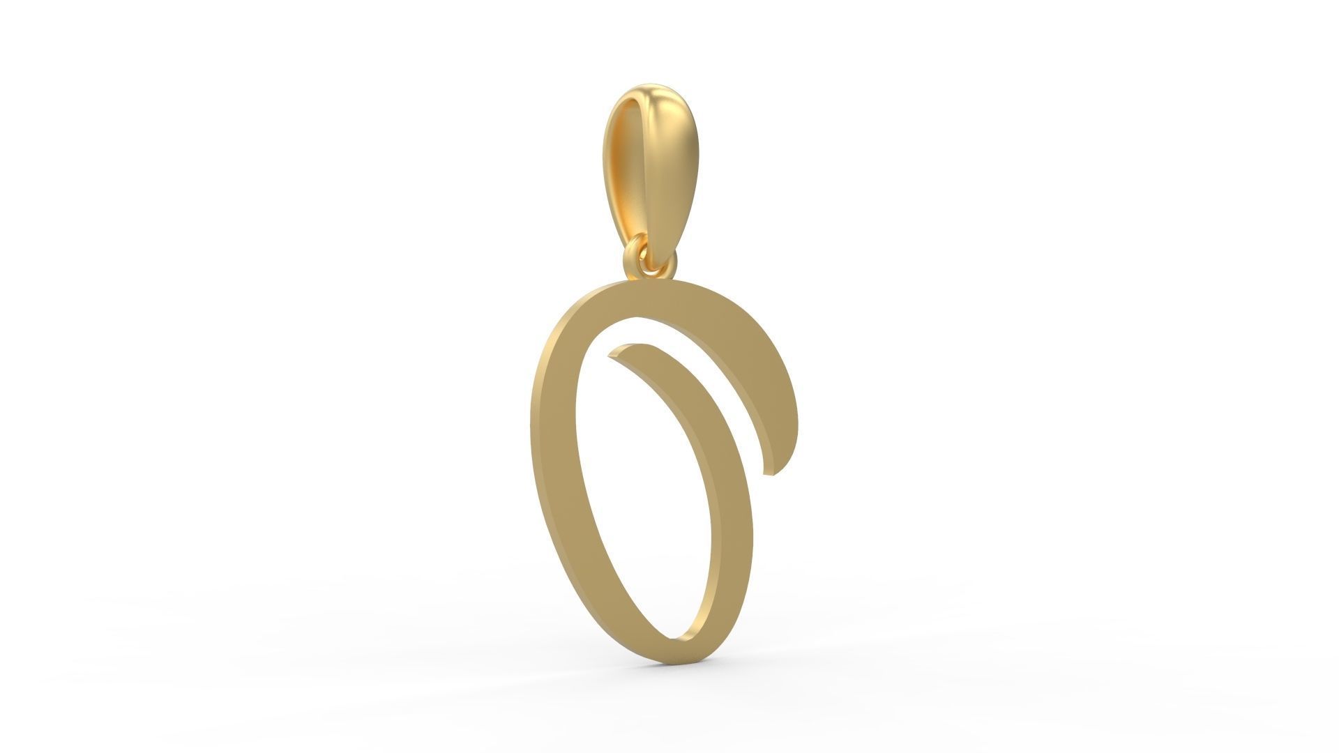 Initial Letters Pendant Brightons O 3D print model_3