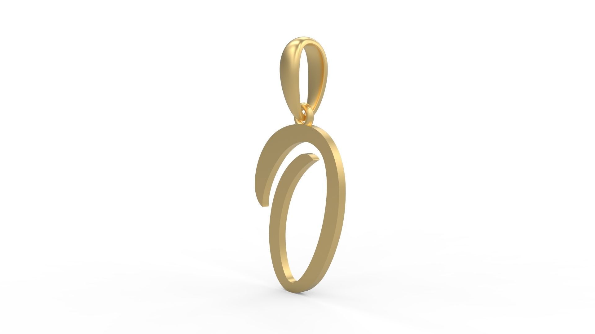 Initial Letters Pendant Brightons O 3D print model_1