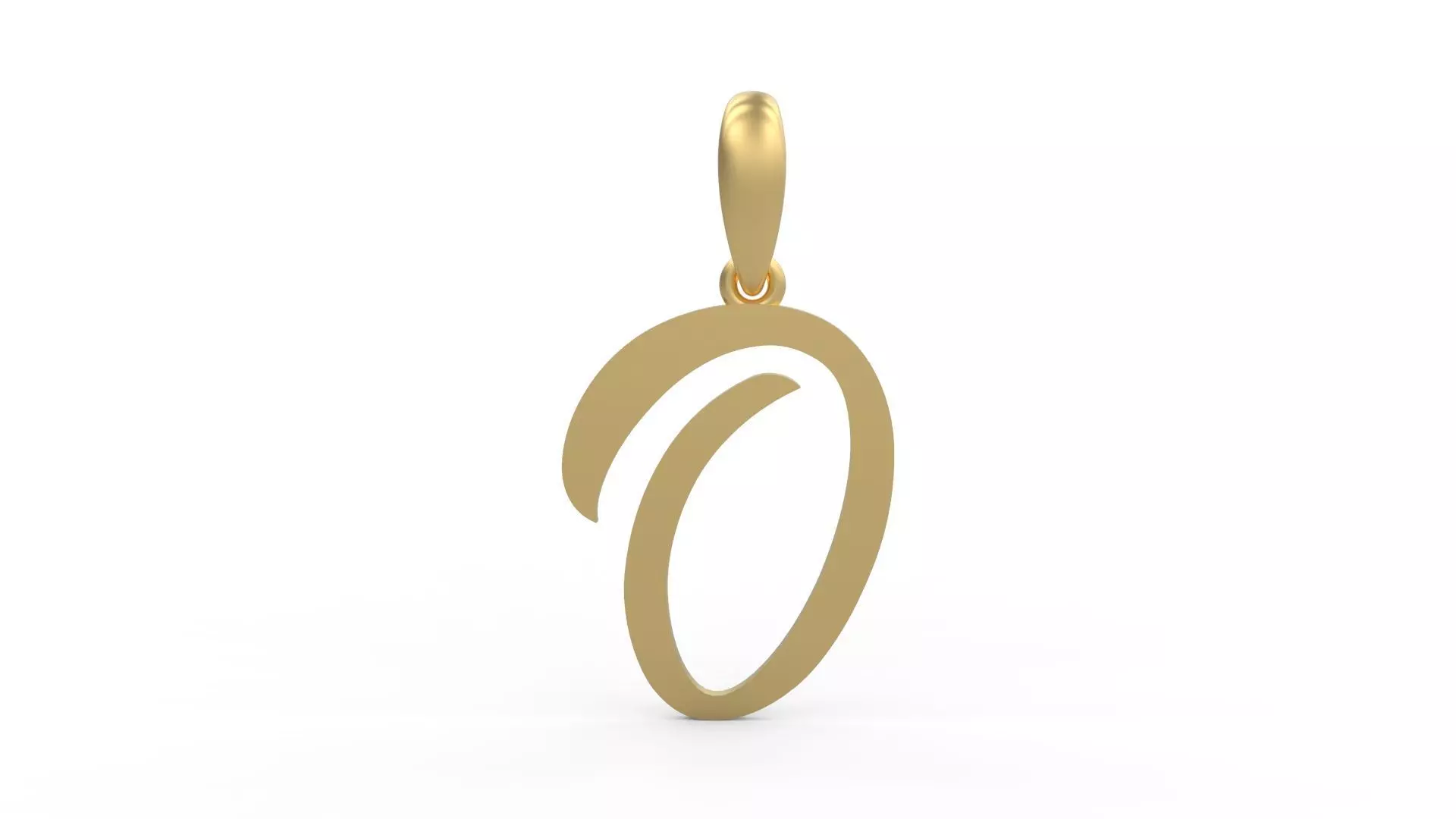 Initial Letters Pendant Brightons O 3D print model_0