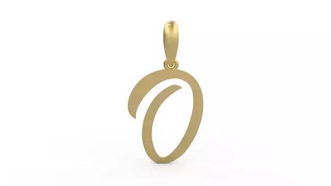 Initial Letters Pendant Brightons O 3D print model