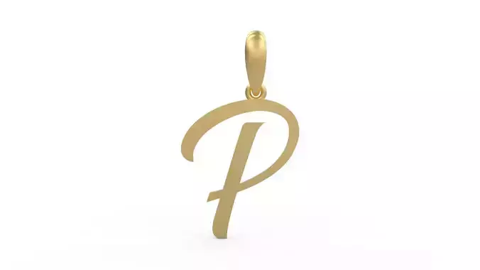Initial Letters Pendant Brightons P 3D print model