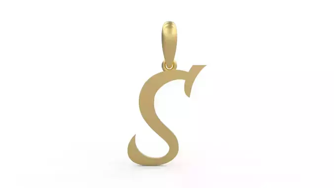 Initial Letters Pendant Brightons S 3D print model