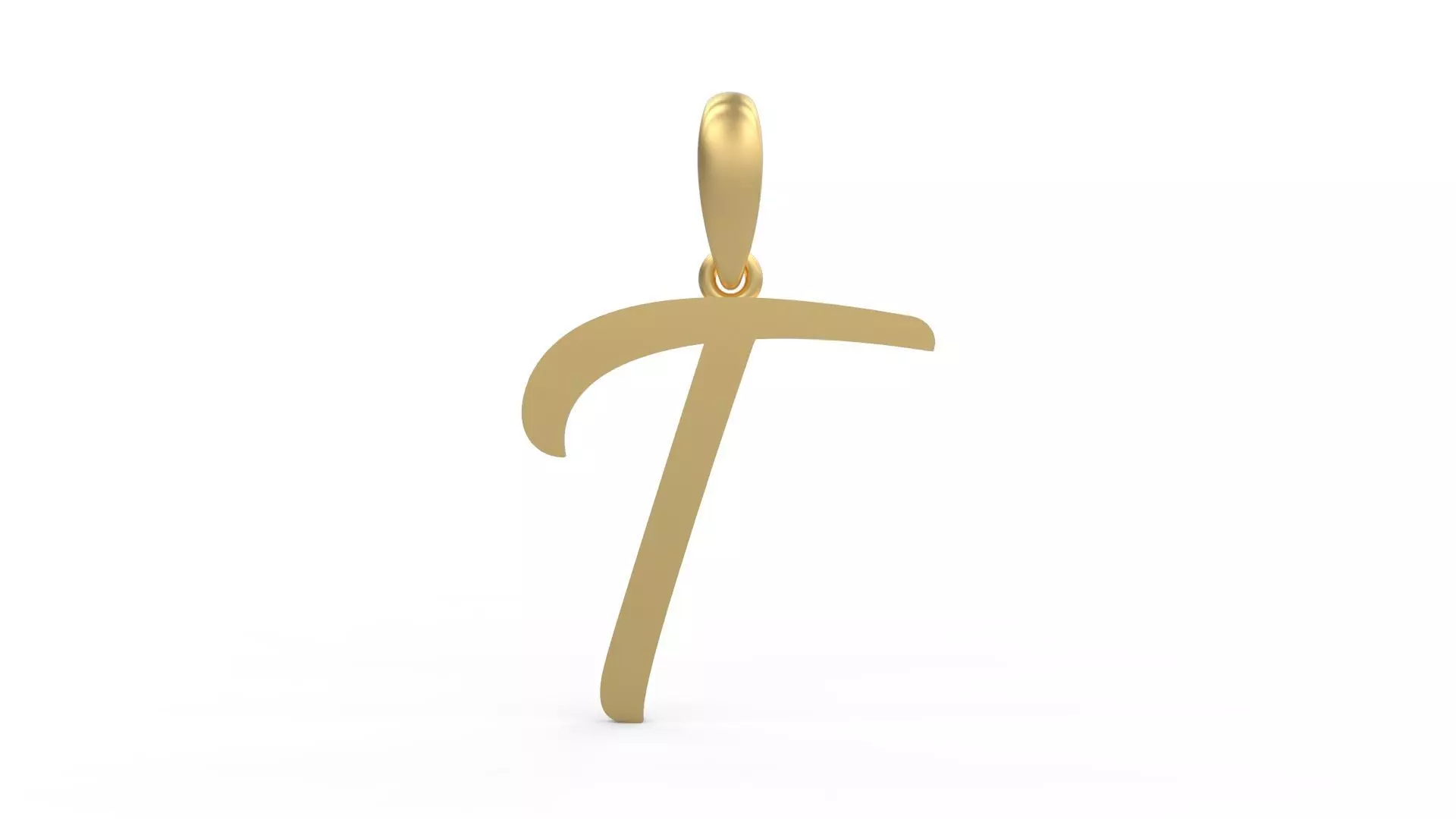 Initial Letters Pendant Brightons T 3D print model_0