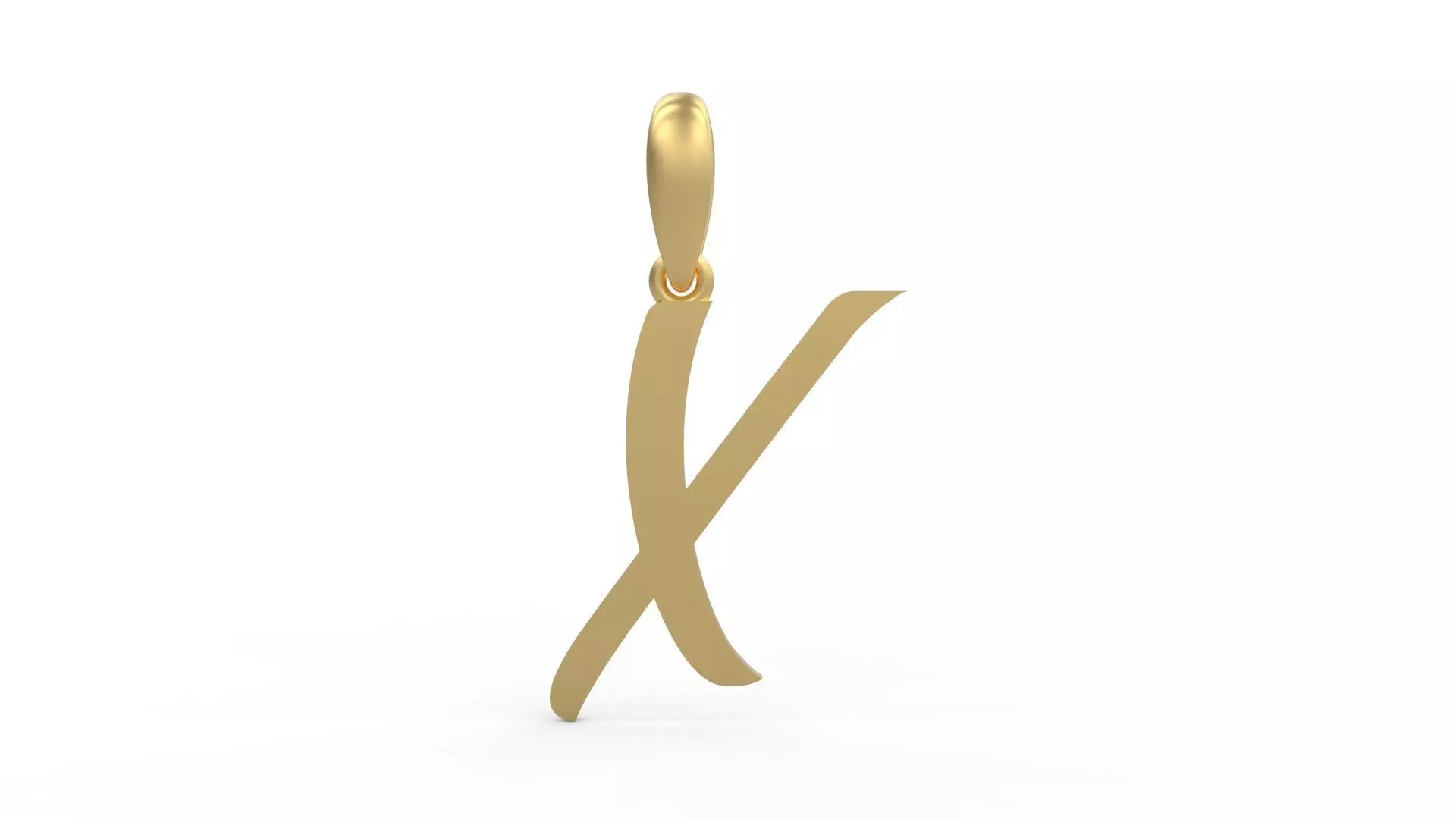  Initial Letters Pendant Brightons X 3D print model_0