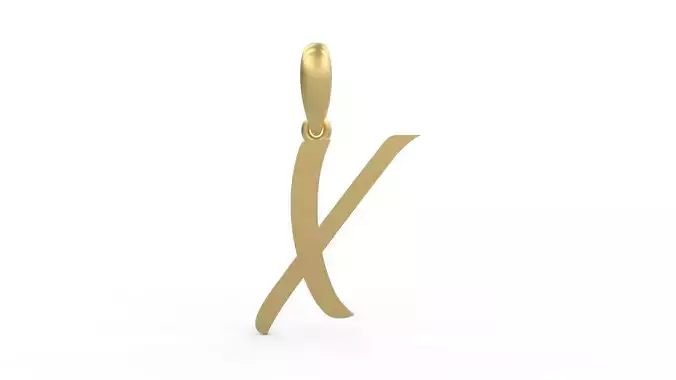  Initial Letters Pendant Brightons X 3D print model