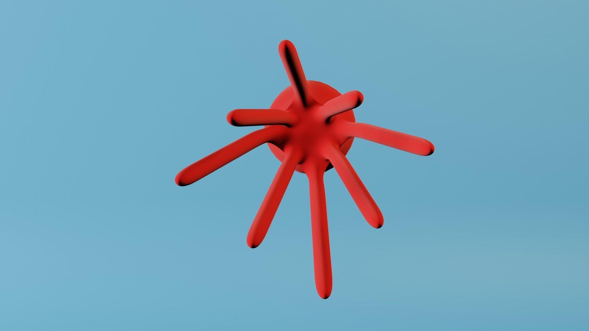 Octopus Animated Low-poly 3D model_13