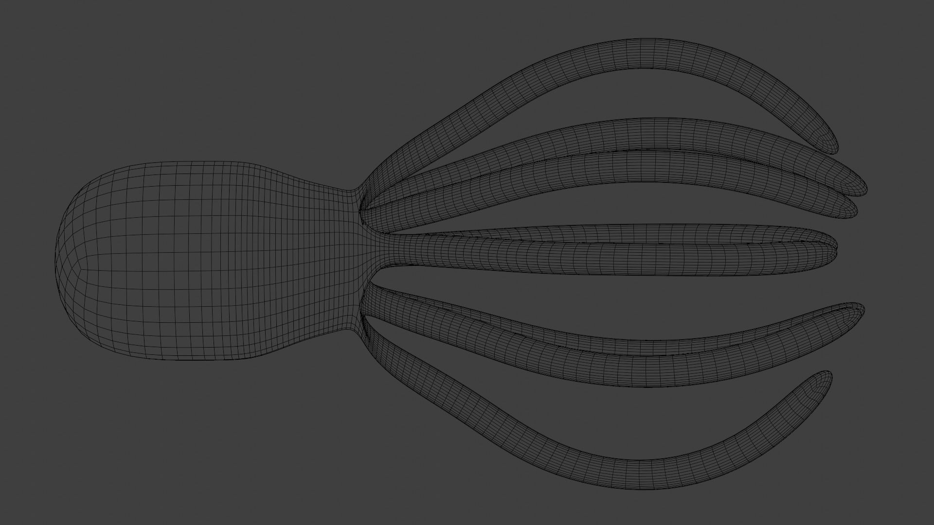 Octopus Animated Low-poly 3D model_7