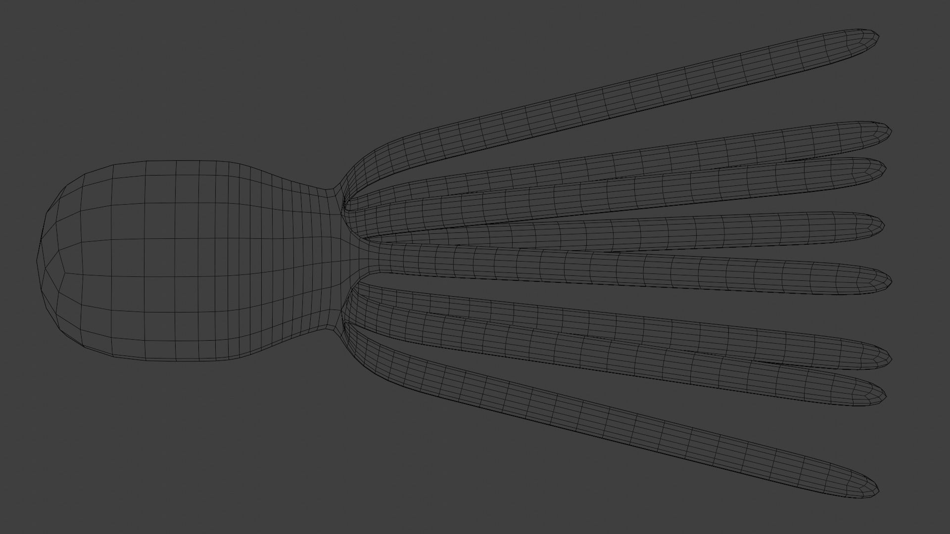 Octopus Animated Low-poly 3D model_12