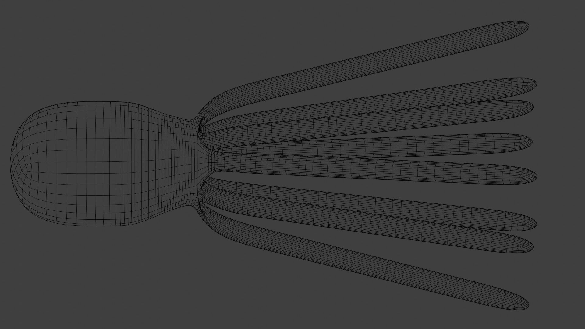 Octopus Animated Low-poly 3D model_6