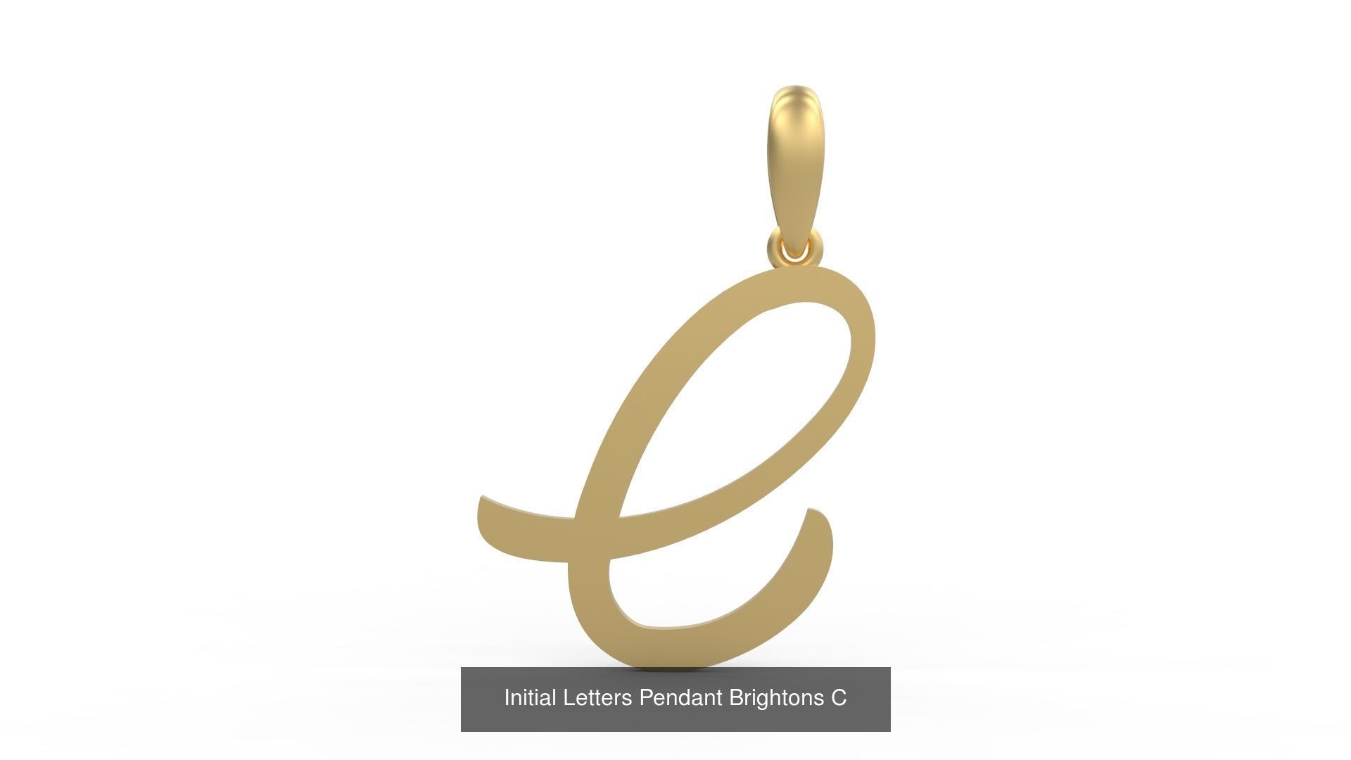 Initial Letters Pendant Alphabets Brightons 3D Model Collection_5