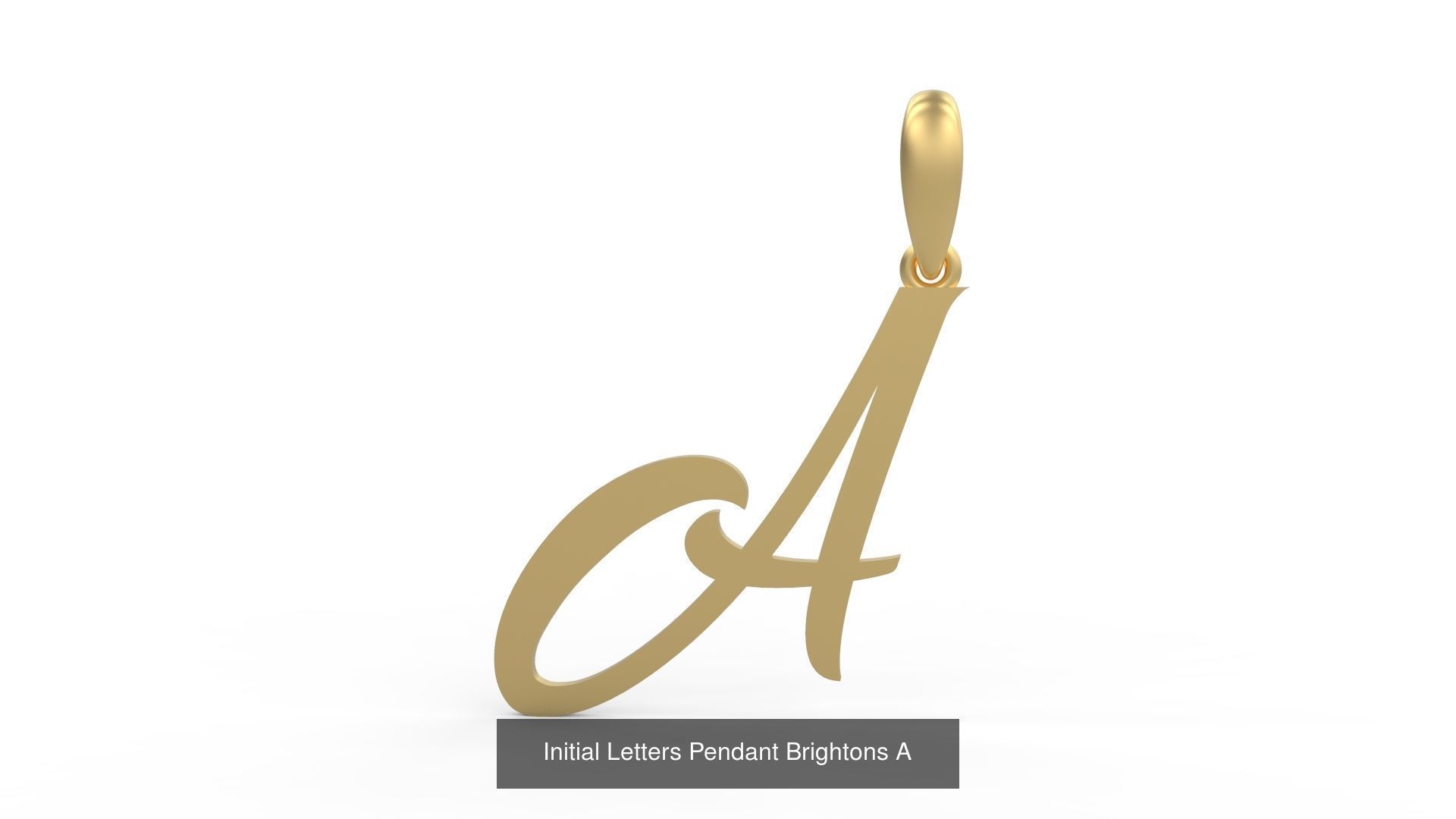 Initial Letters Pendant Alphabets Brightons 3D Model Collection_3