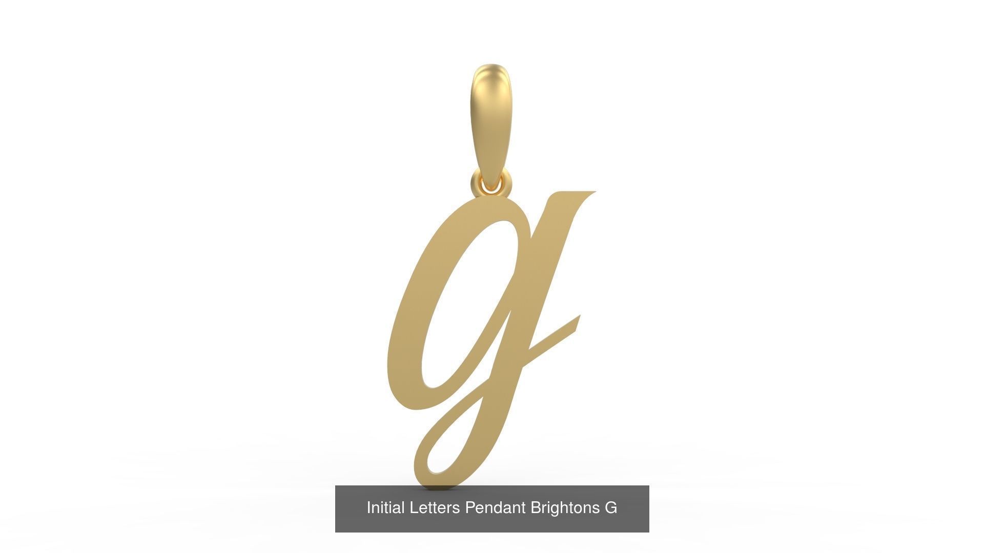 Initial Letters Pendant Alphabets Brightons 3D Model Collection_9