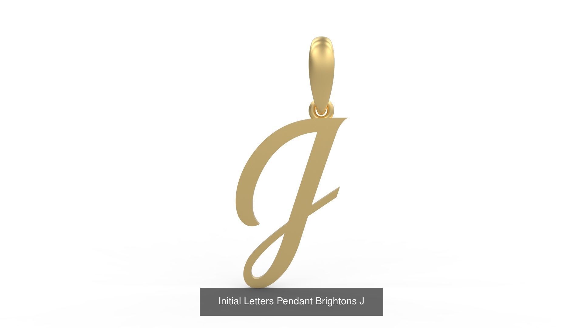 Initial Letters Pendant Alphabets Brightons 3D Model Collection_12