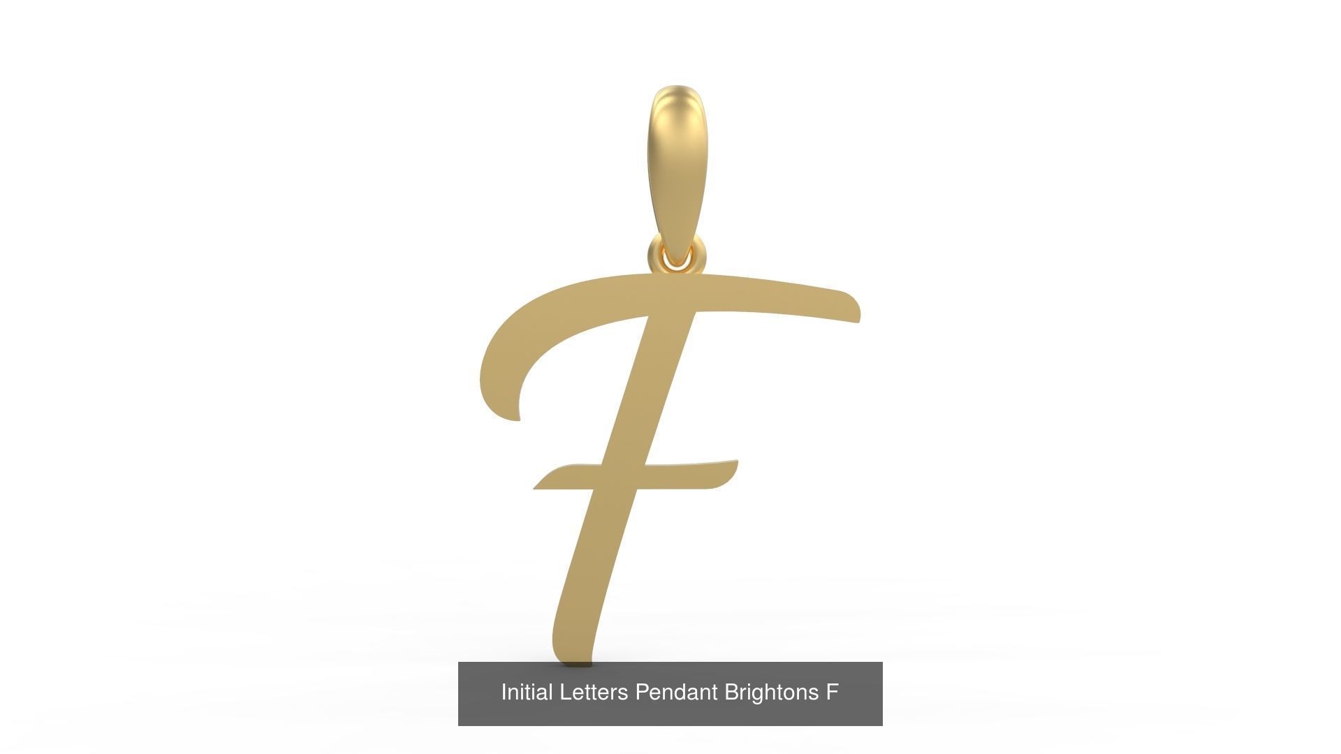 Initial Letters Pendant Alphabets Brightons 3D Model Collection_8