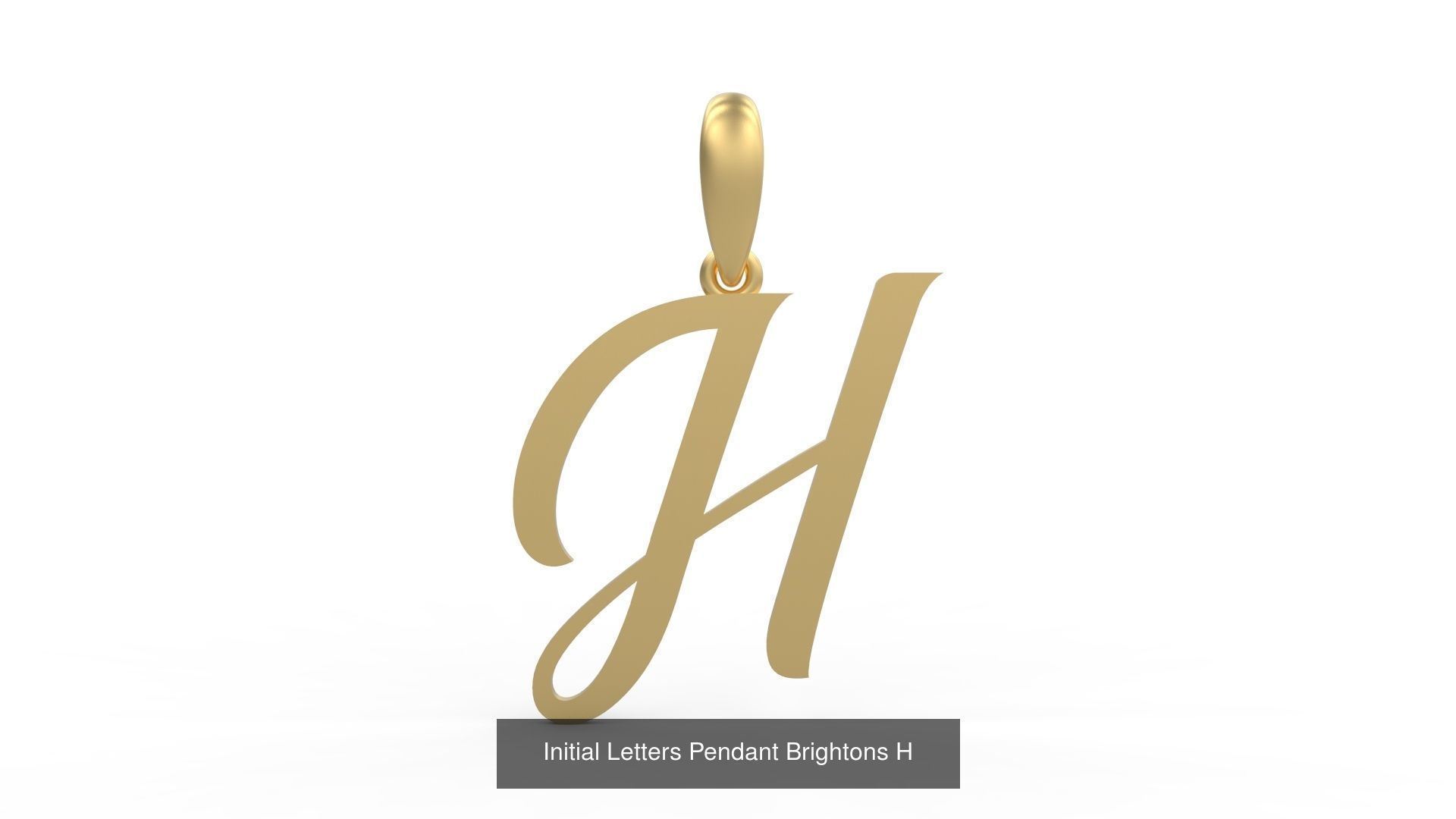 Initial Letters Pendant Alphabets Brightons 3D Model Collection_10
