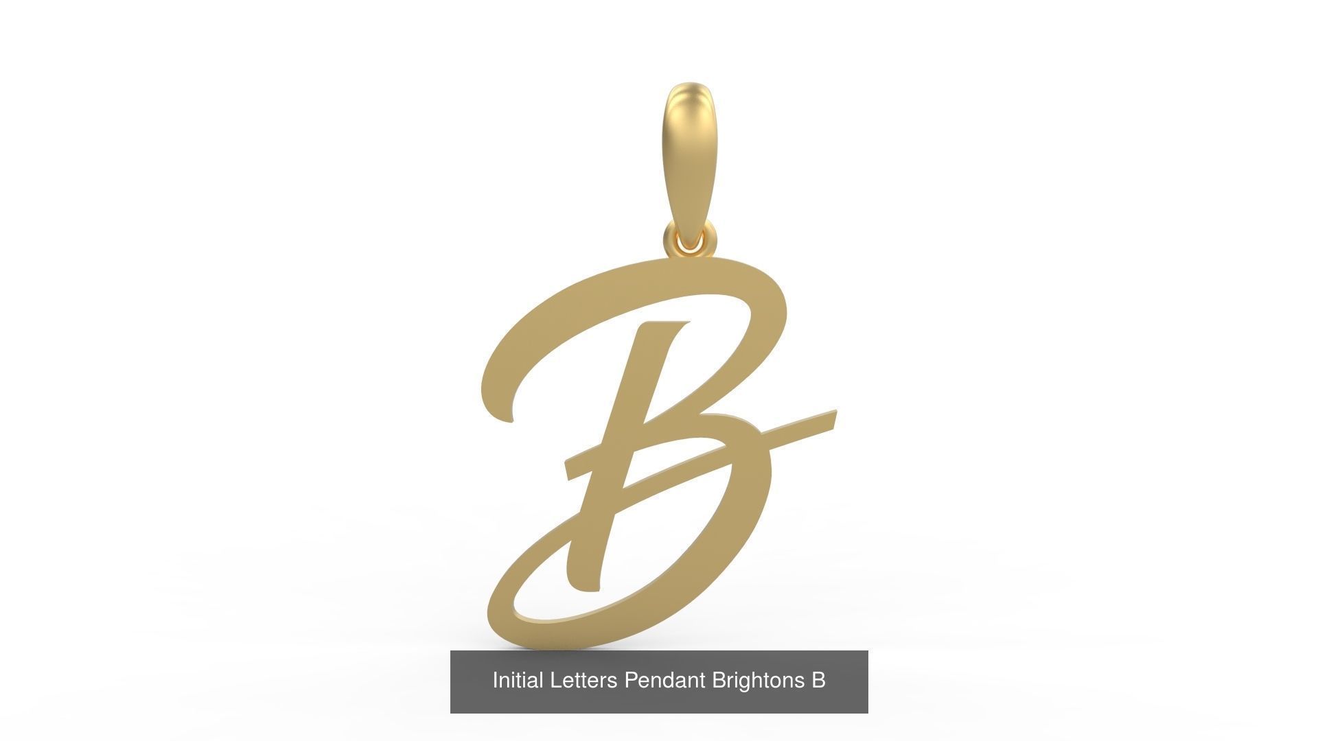 Initial Letters Pendant Alphabets Brightons 3D Model Collection_4
