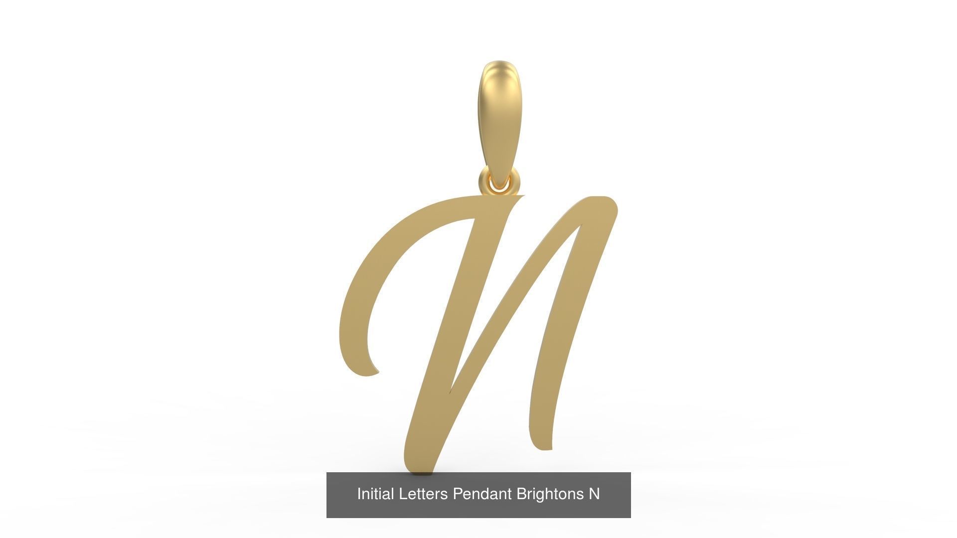 Initial Letters Pendant Alphabets Brightons 3D Model Collection_16