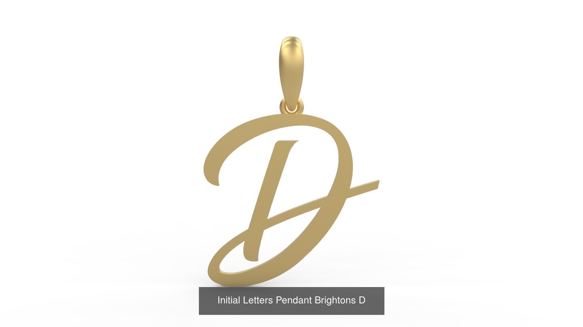 Initial Letters Pendant Alphabets Brightons 3D Model Collection_6