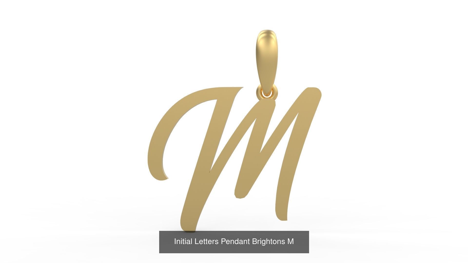 Initial Letters Pendant Alphabets Brightons 3D Model Collection_15