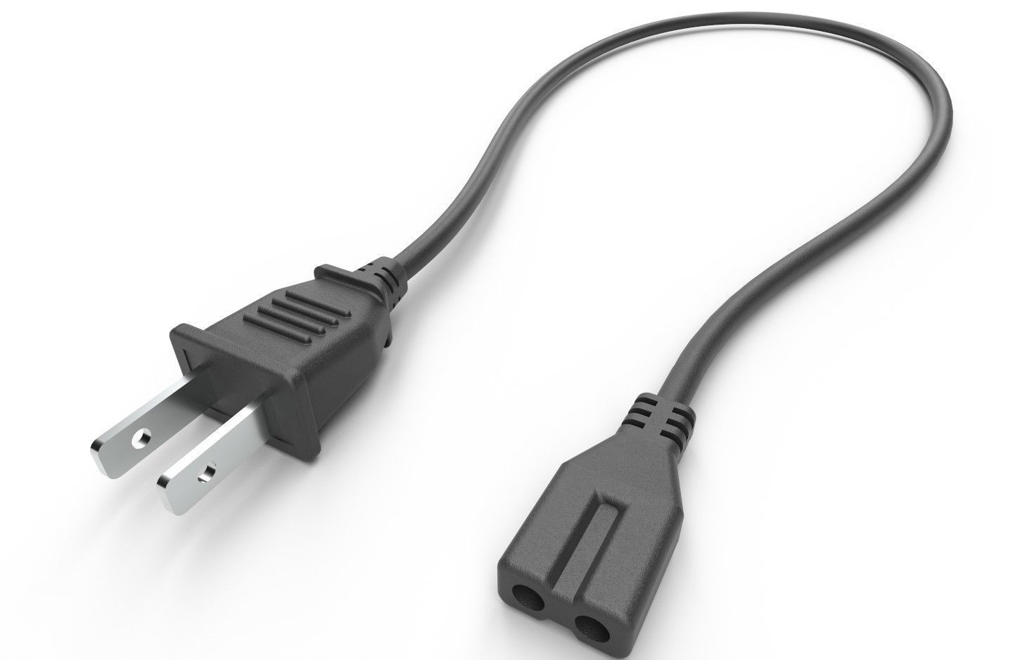 Power Cord M1 Low-poly 3D model_5