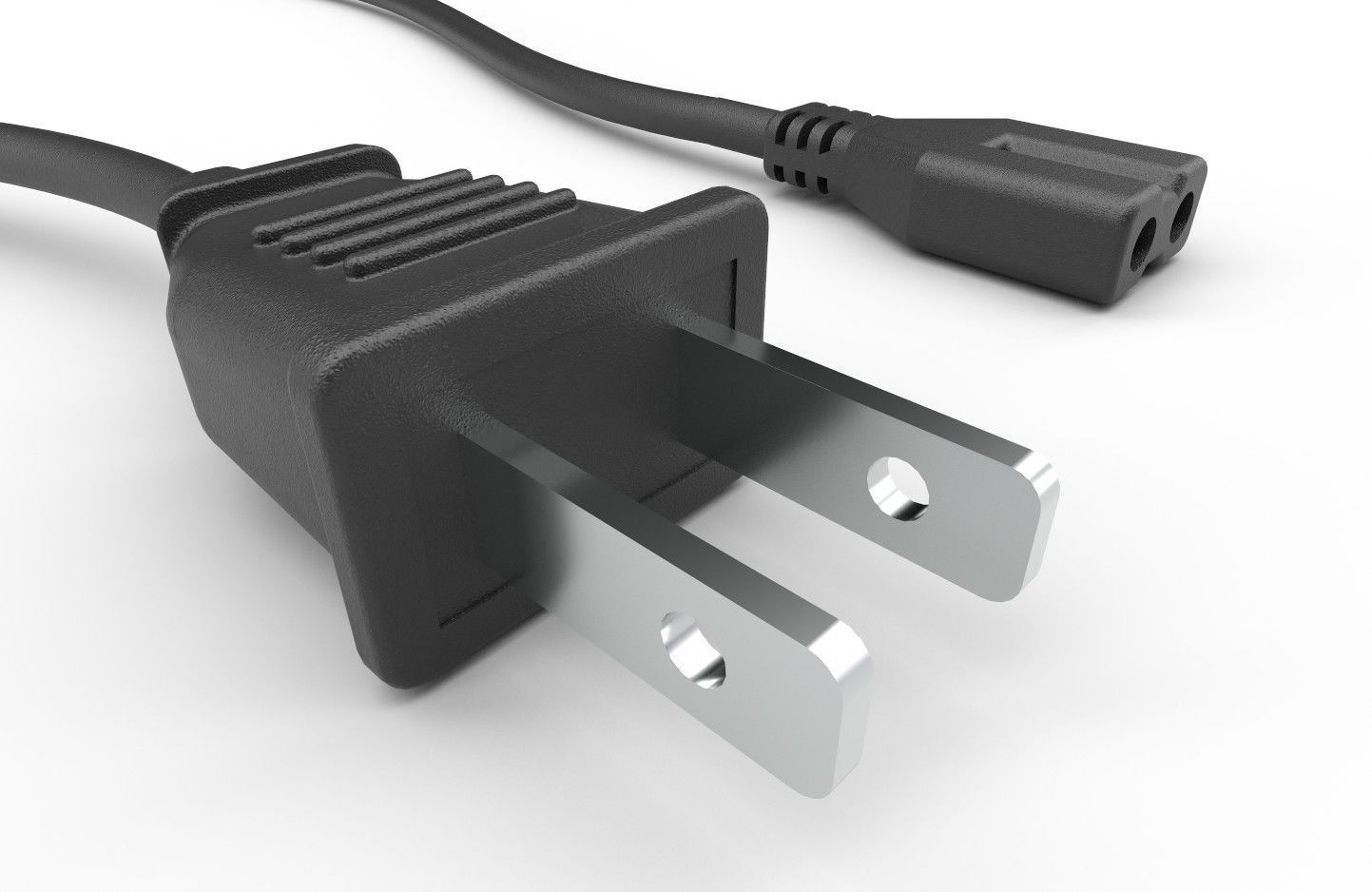 Power Cord M1 Low-poly 3D model_9