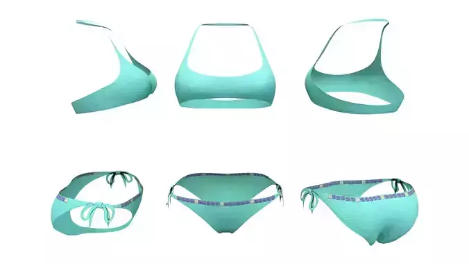 Knitted Fabric Bikini