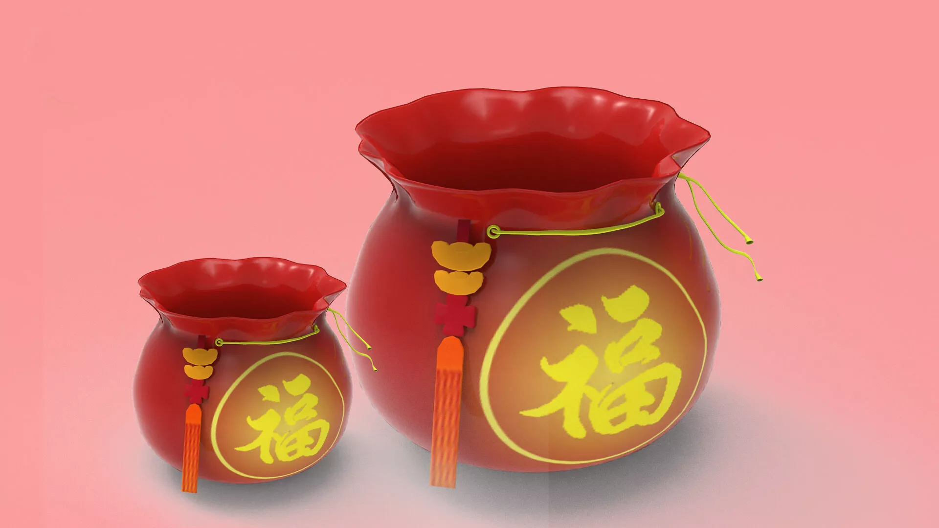 Money Bag model Free low-poly 3D model