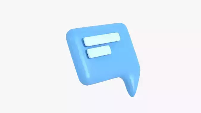 Chat Bubble 3D model