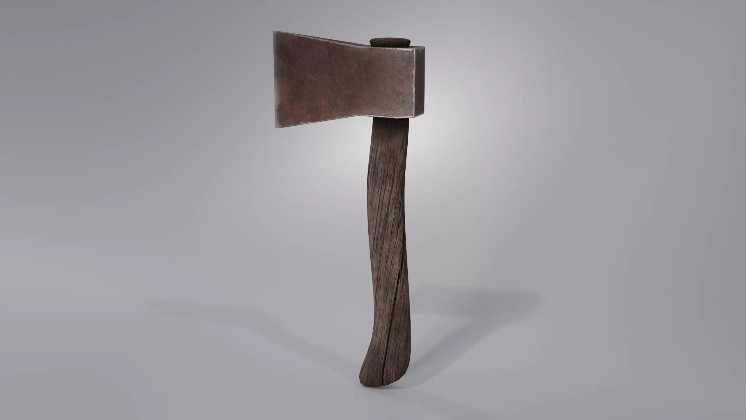 Rusty Axe Lowpoly Free low-poly 3D model_0