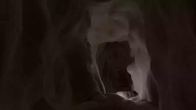 Tight underground tunnel 