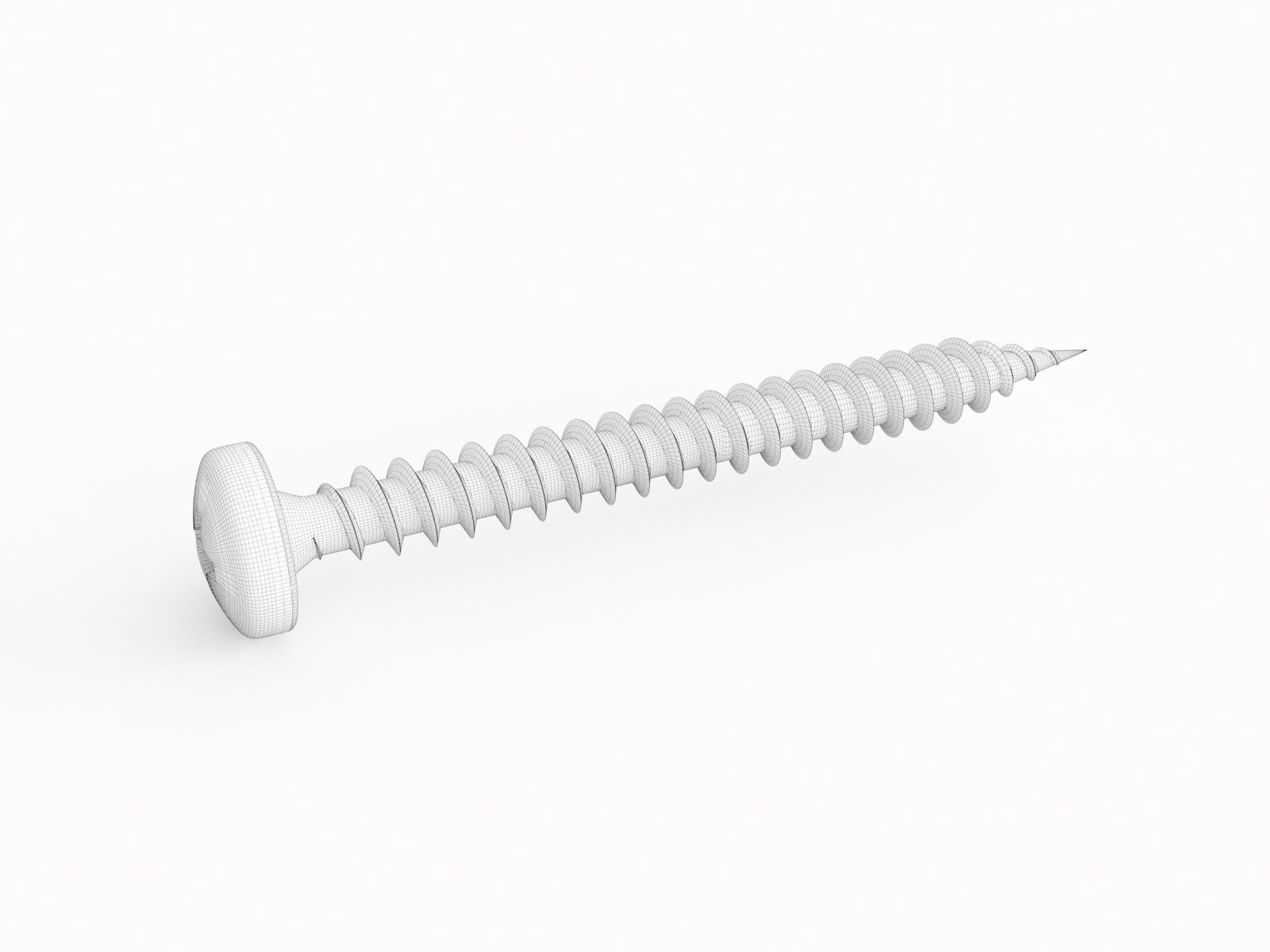 Screw 123 3D model_1