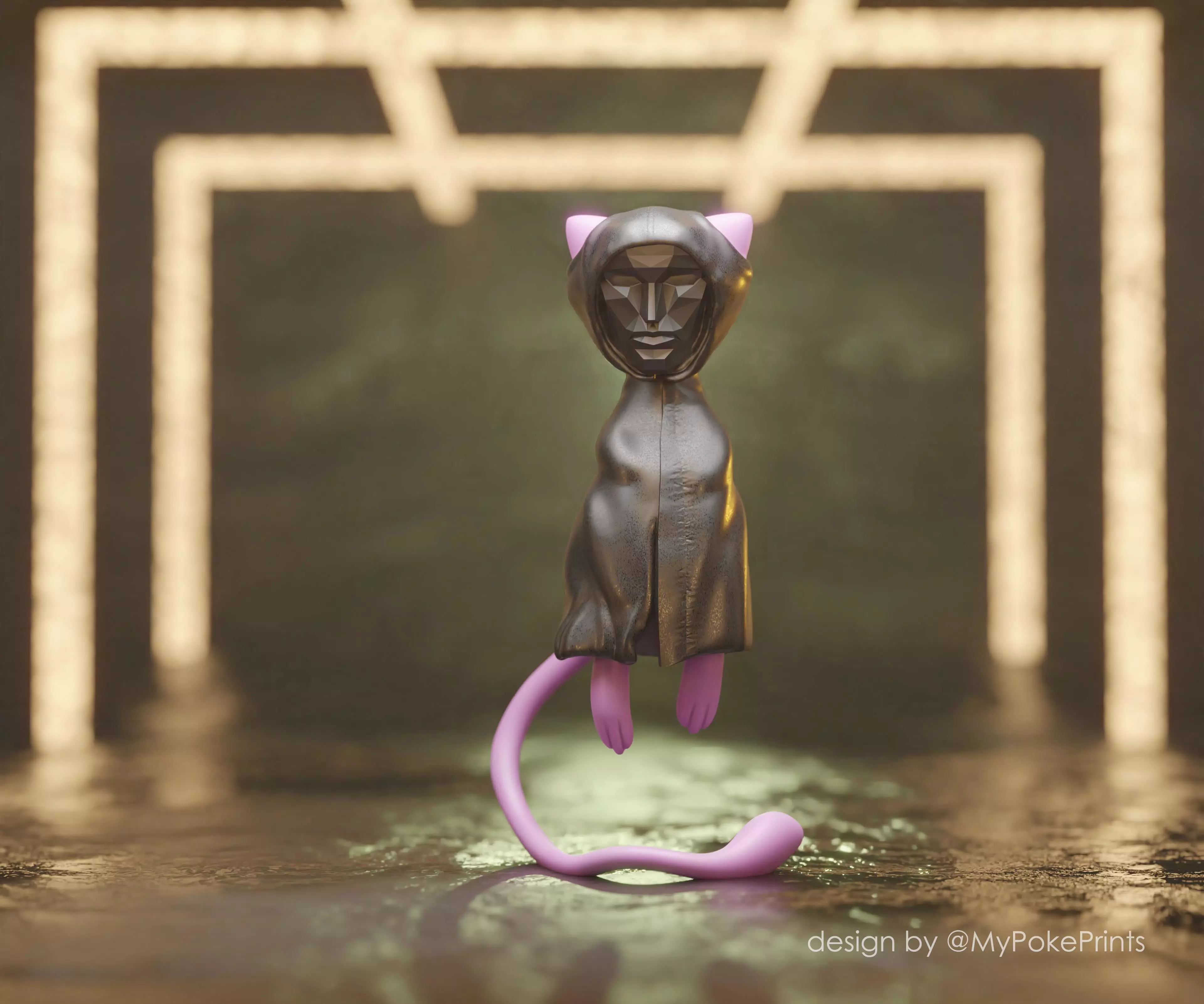 Squid Game Mew Frontman Pokemon 3D print model_0