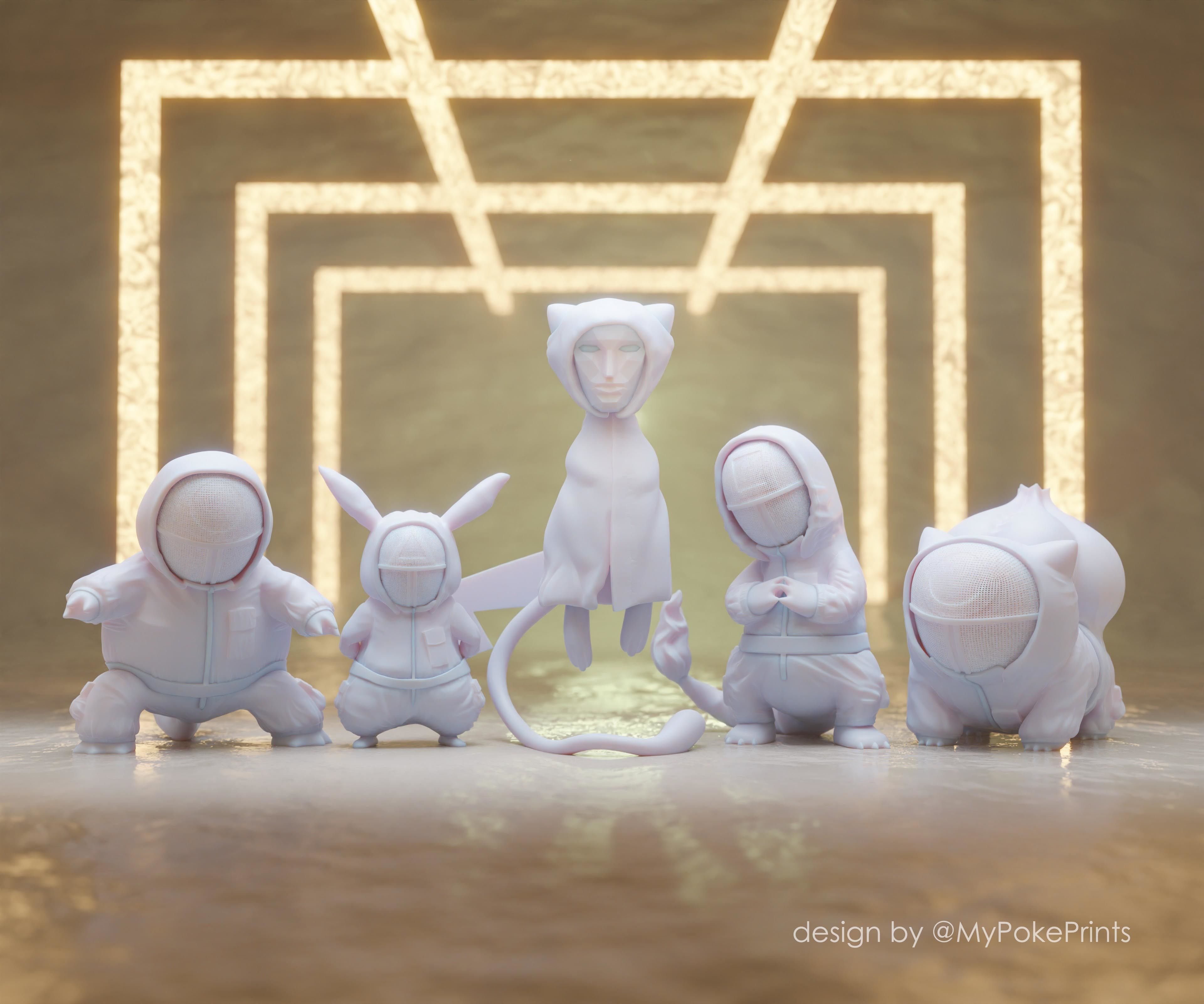 Squid Game Mew Frontman Pokemon 3D print model_5