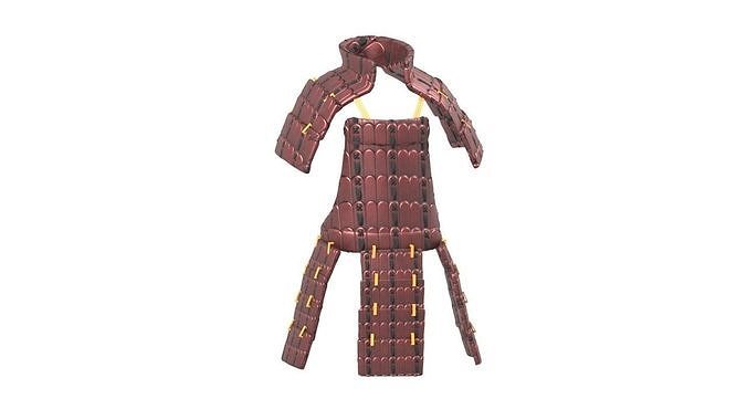 Madara s armor Low-poly 3D model