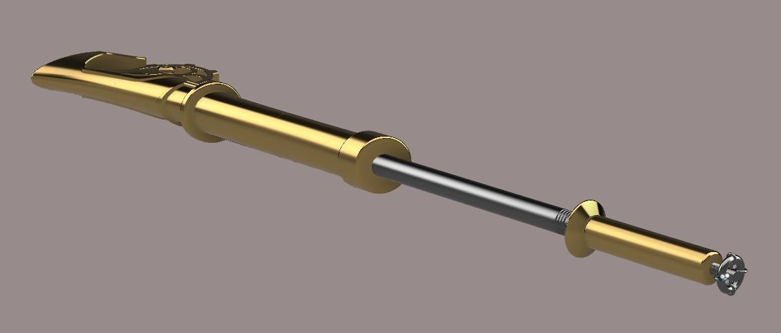 Arcane League of Legends - Ekko mace 3D print model_2