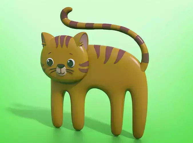 Abstract Cartoon Cat - 01