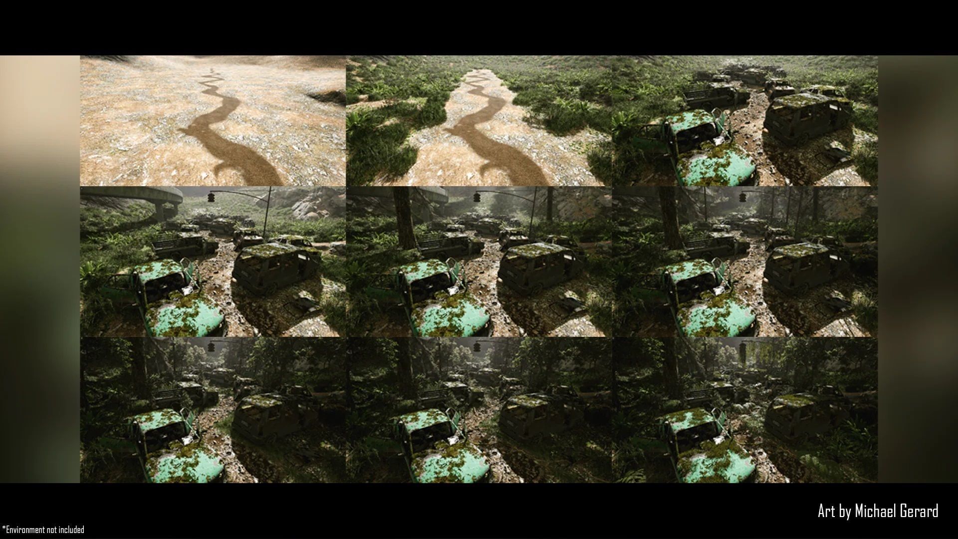 Procedural Vehicles - Pickup Truck UE4 UE5 Low-poly 3D model_22