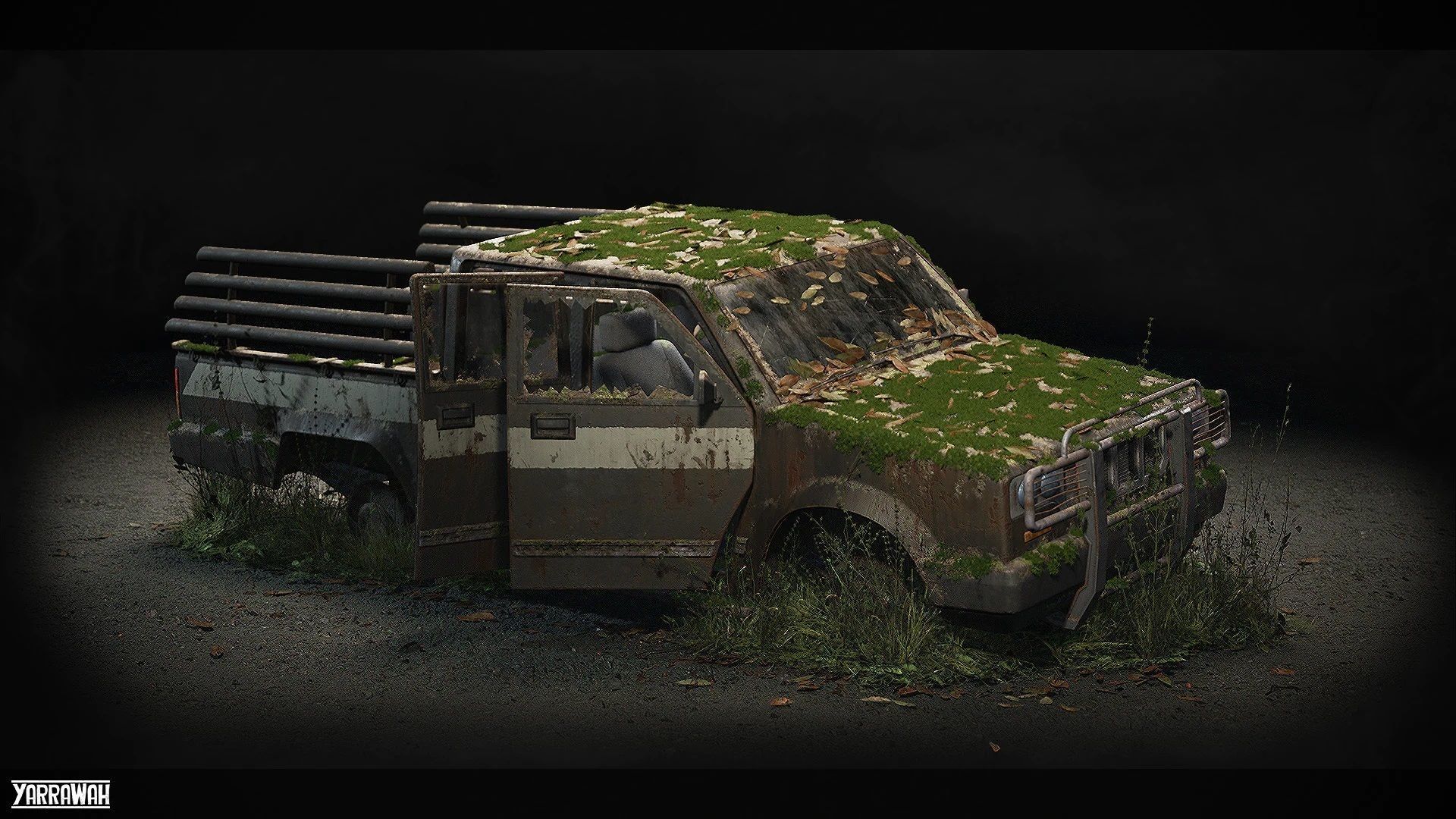 Procedural Vehicles - Pickup Truck UE4 UE5 Low-poly 3D model_7