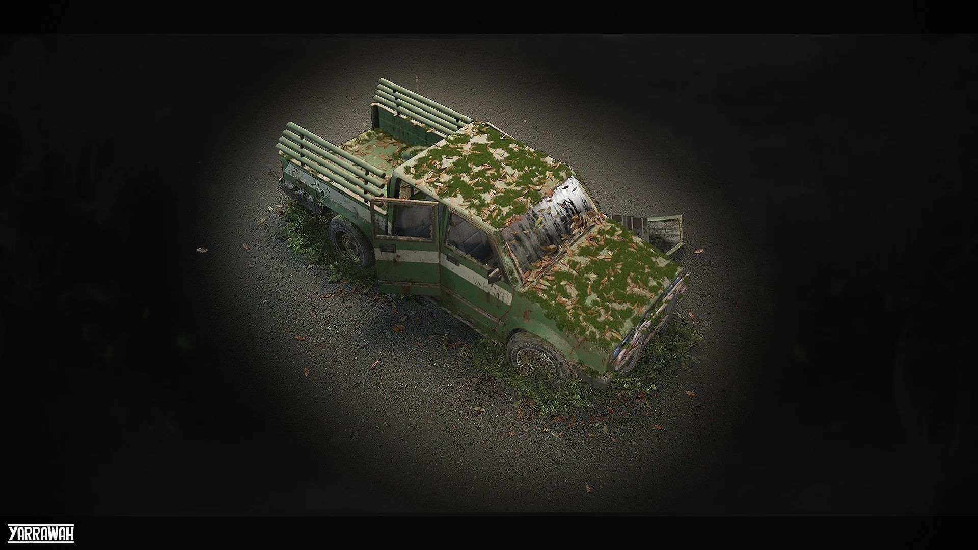 Procedural Vehicles - Pickup Truck UE4 UE5 Low-poly 3D model_13