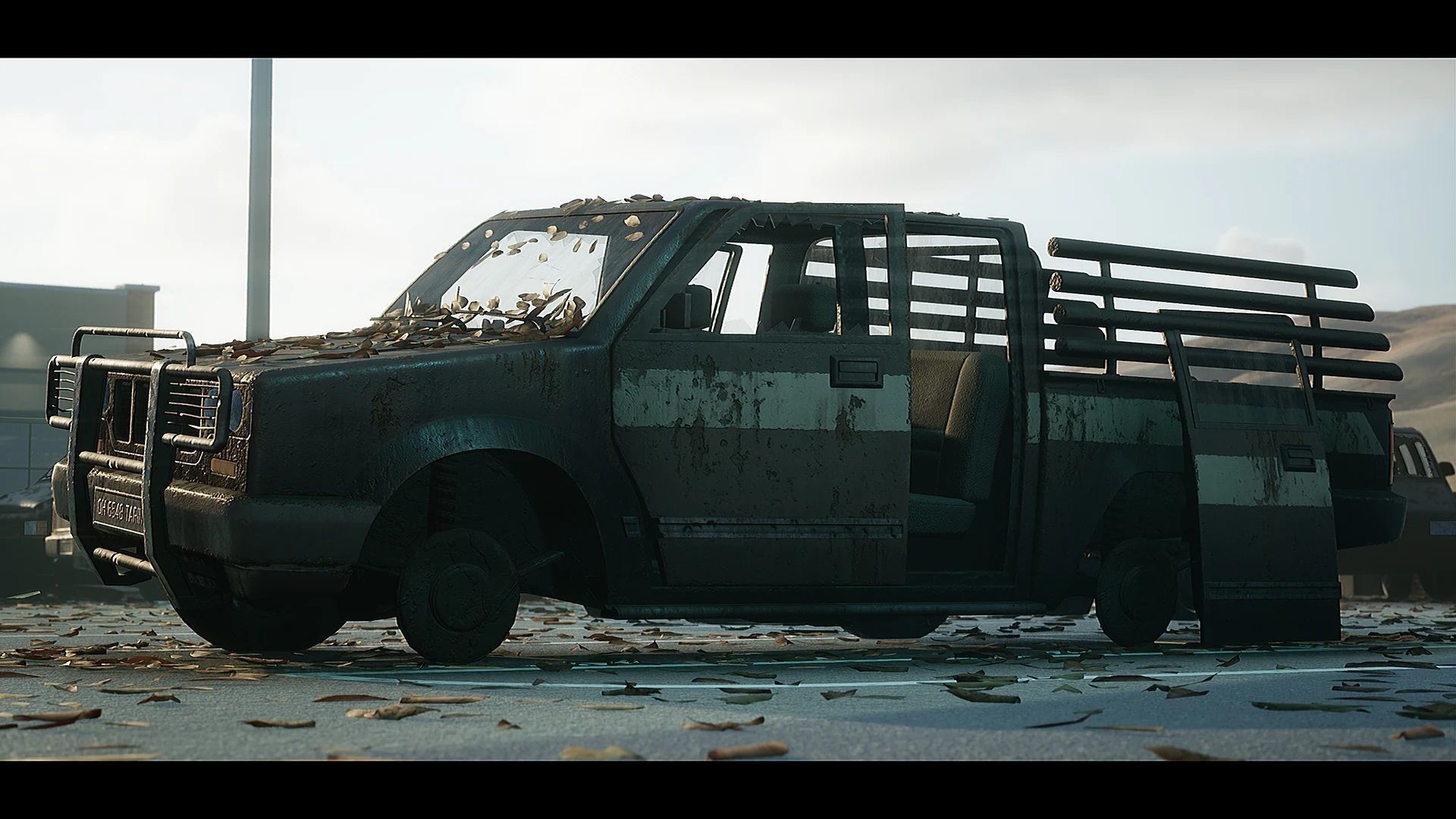 Procedural Vehicles - Pickup Truck UE4 UE5 Low-poly 3D model_19