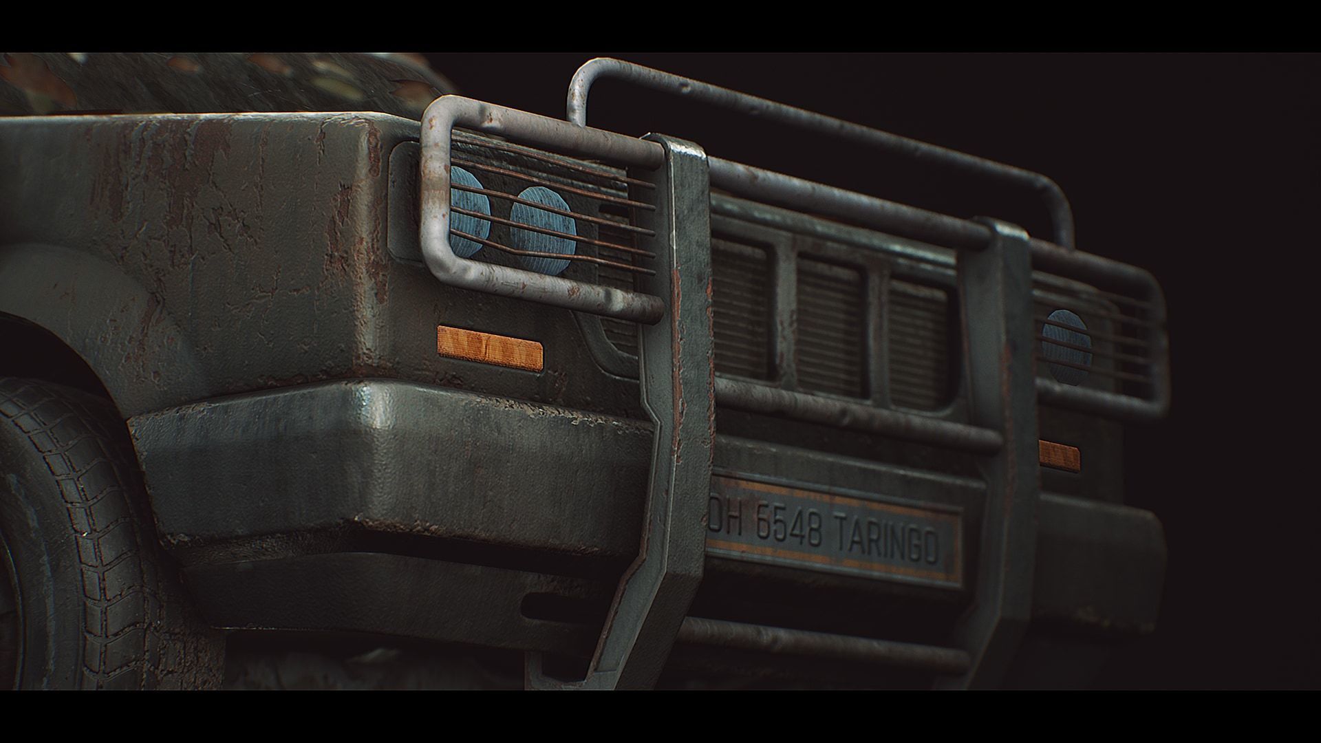 Procedural Vehicles - Pickup Truck UE4 UE5 Low-poly 3D model_8