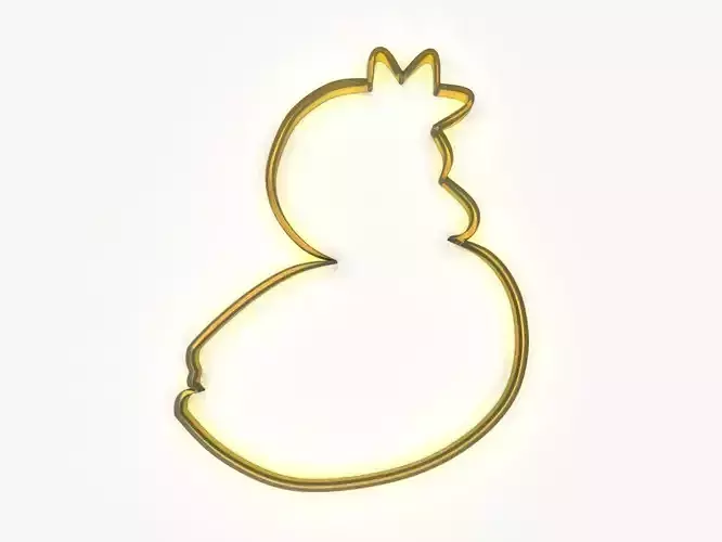 Swan King or Queen Cookie Cutter 3D print model
