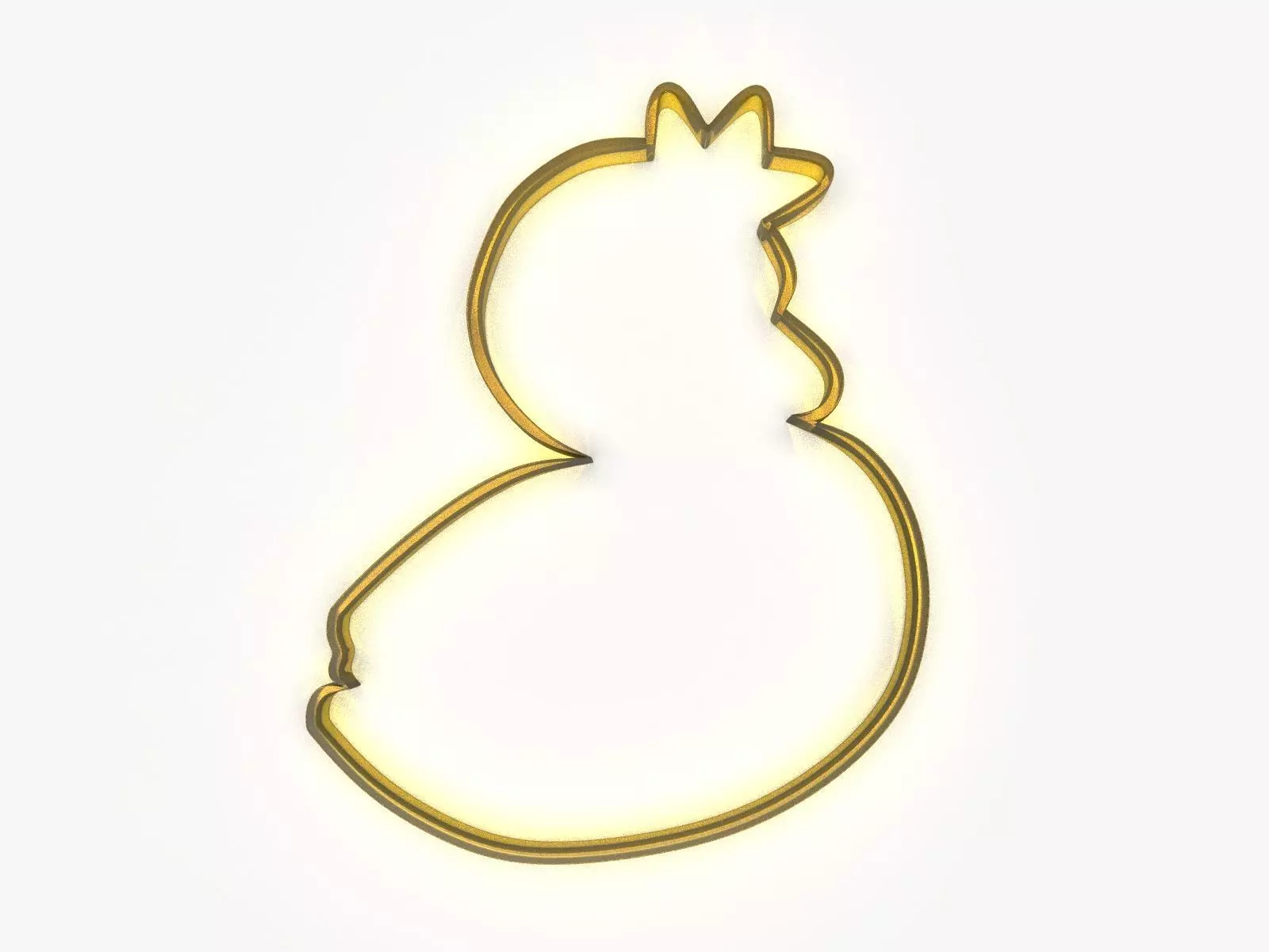 Swan King or Queen Cookie Cutter 3D print model_0