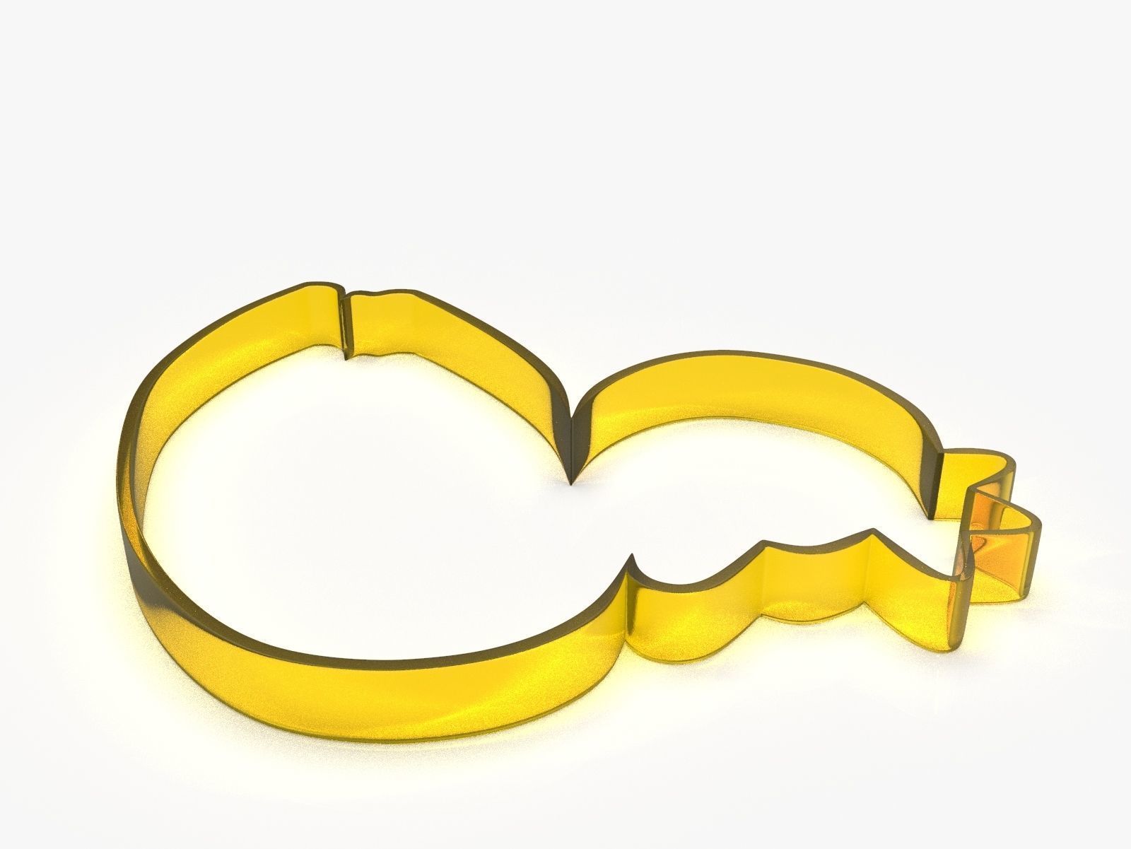 Swan King or Queen Cookie Cutter 3D print model_10