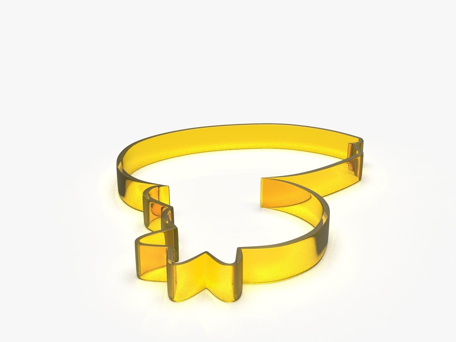 Swan King or Queen Cookie Cutter 3D print model_12