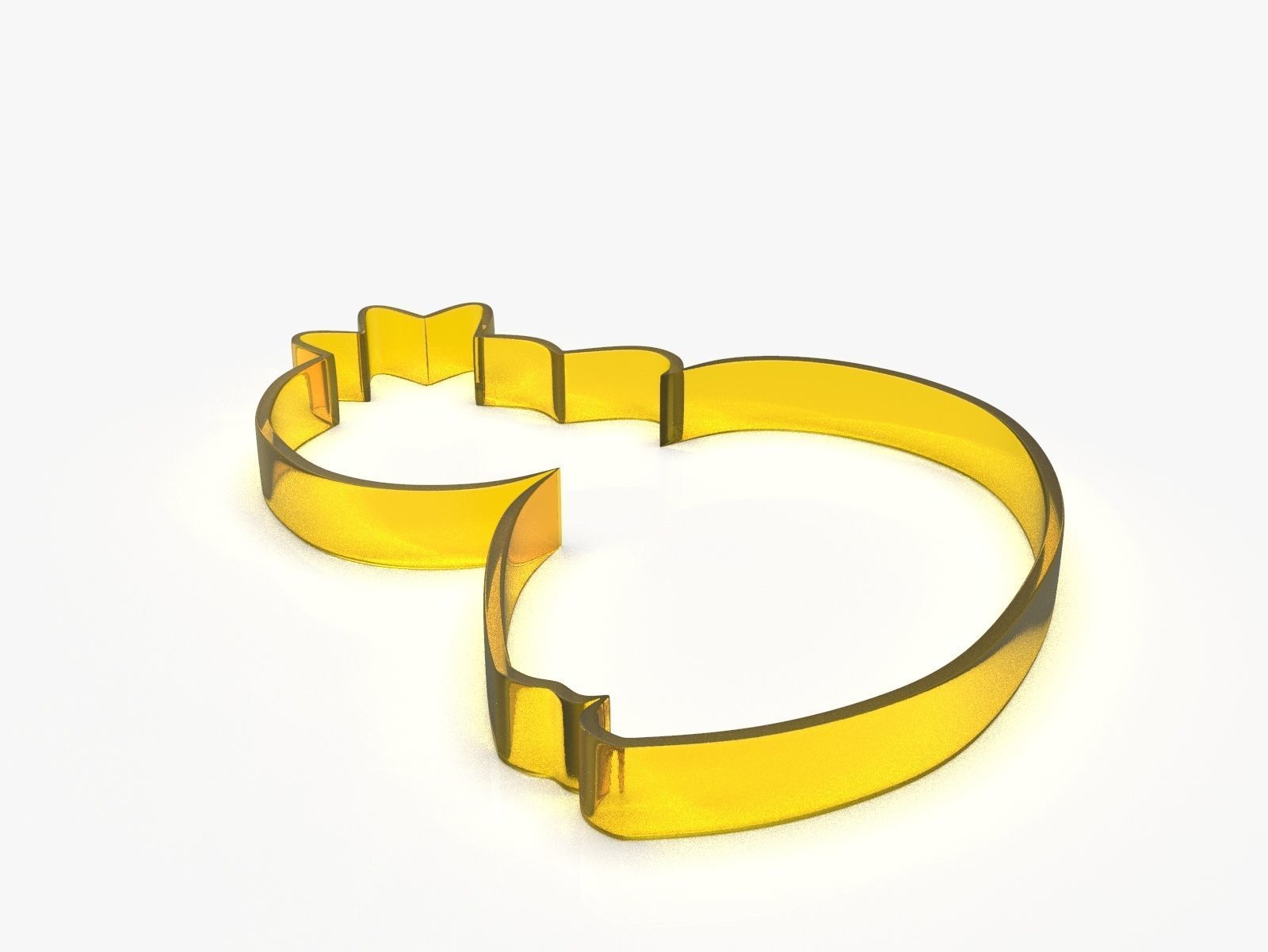 Swan King or Queen Cookie Cutter 3D print model_6