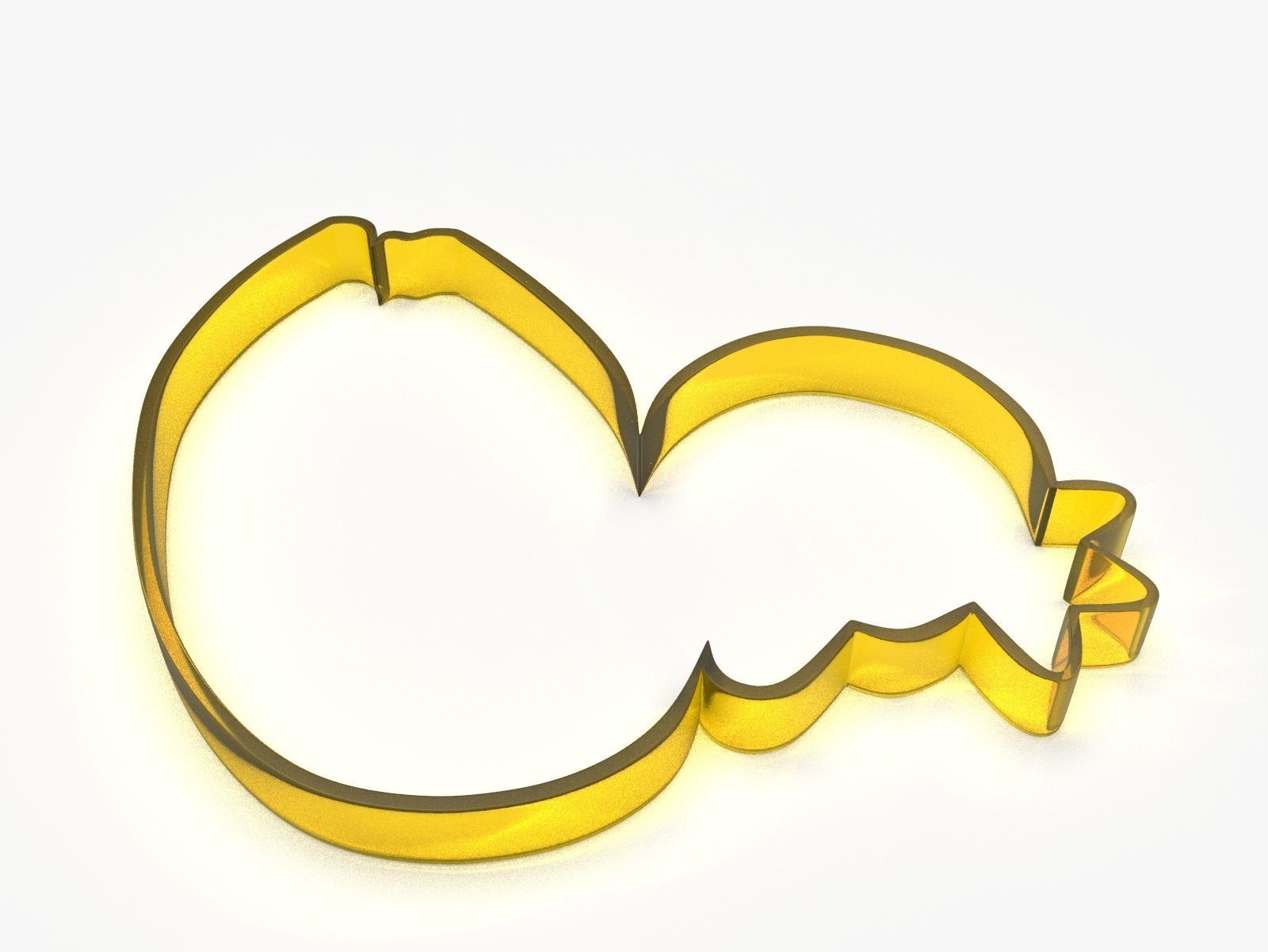 Swan King or Queen Cookie Cutter 3D print model_13