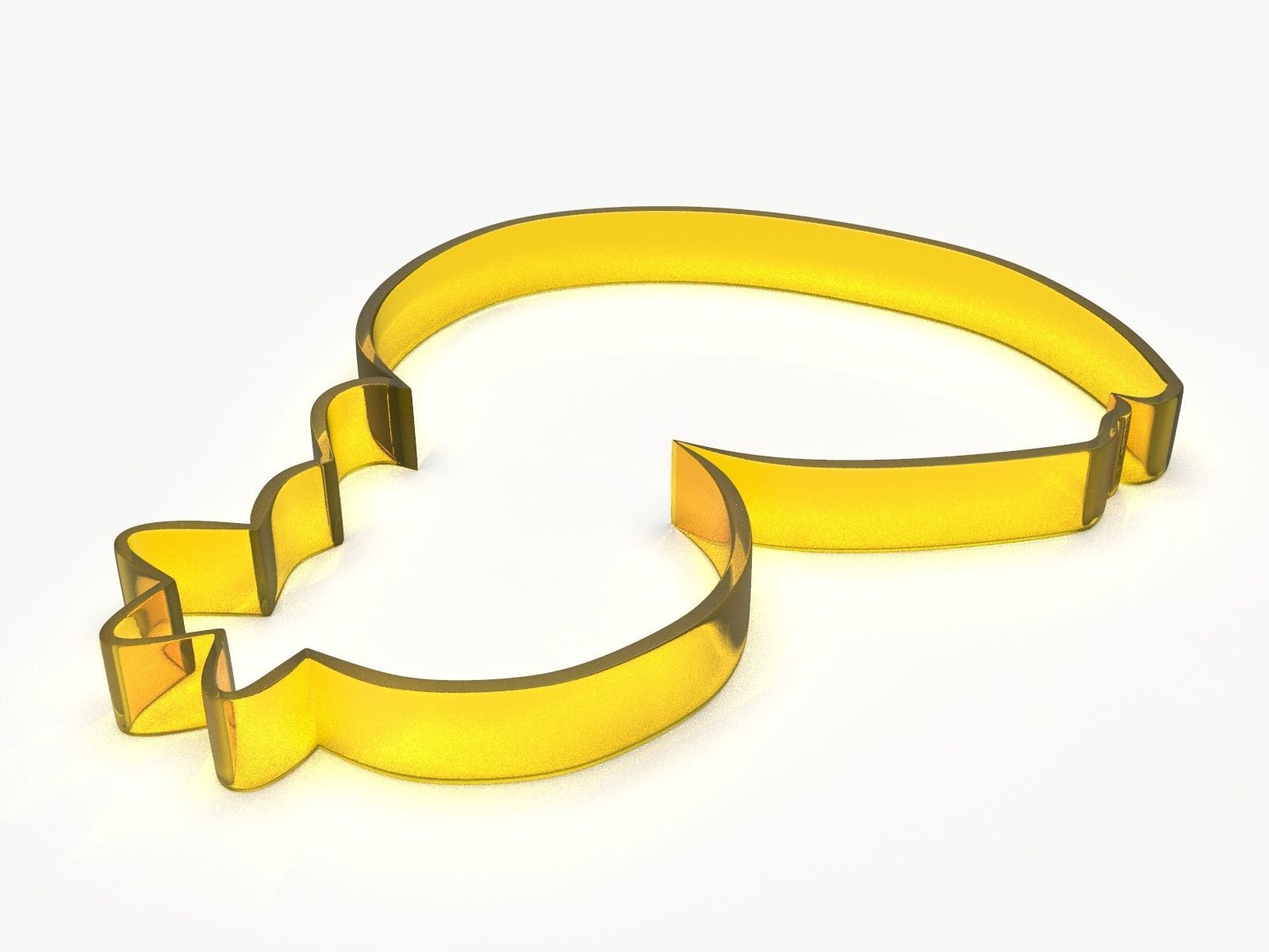 Swan King or Queen Cookie Cutter 3D print model_4