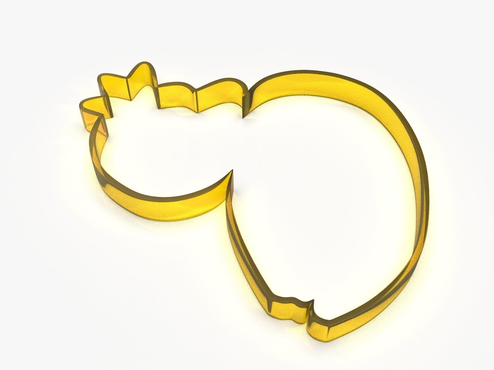 Swan King or Queen Cookie Cutter 3D print model_14